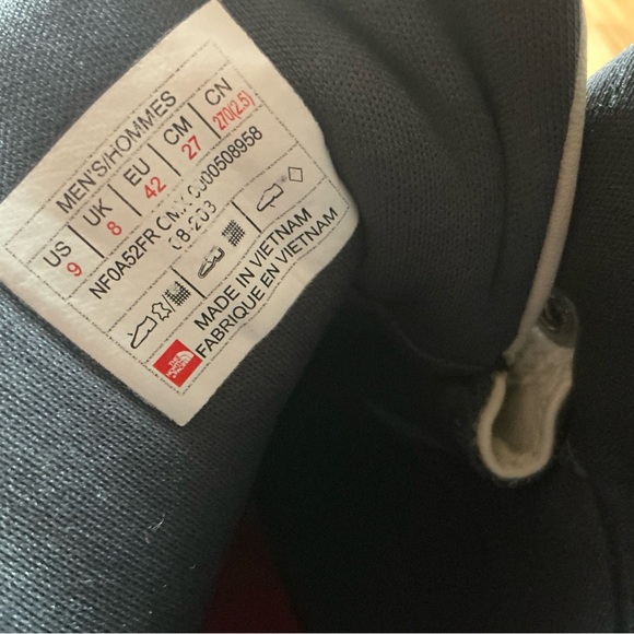 The north face mens back-to Berkeley mid winter boots vintage white sz 9 - Picture 12 of 13